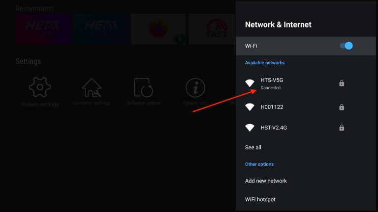 vseebox wifi successfully connected