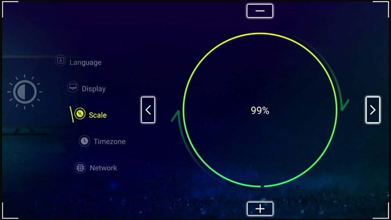 Adjust screen ratio