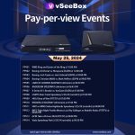 vSeeBox PPV Schedule: May 25, 2024